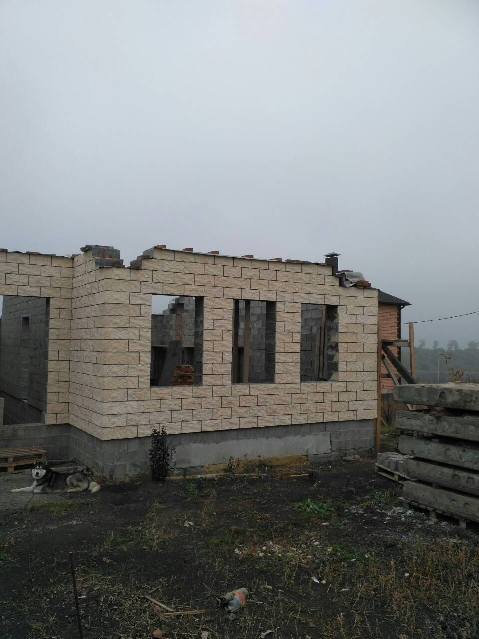 картинка: керамзитобетонный блок в доме, Белгородская обл.